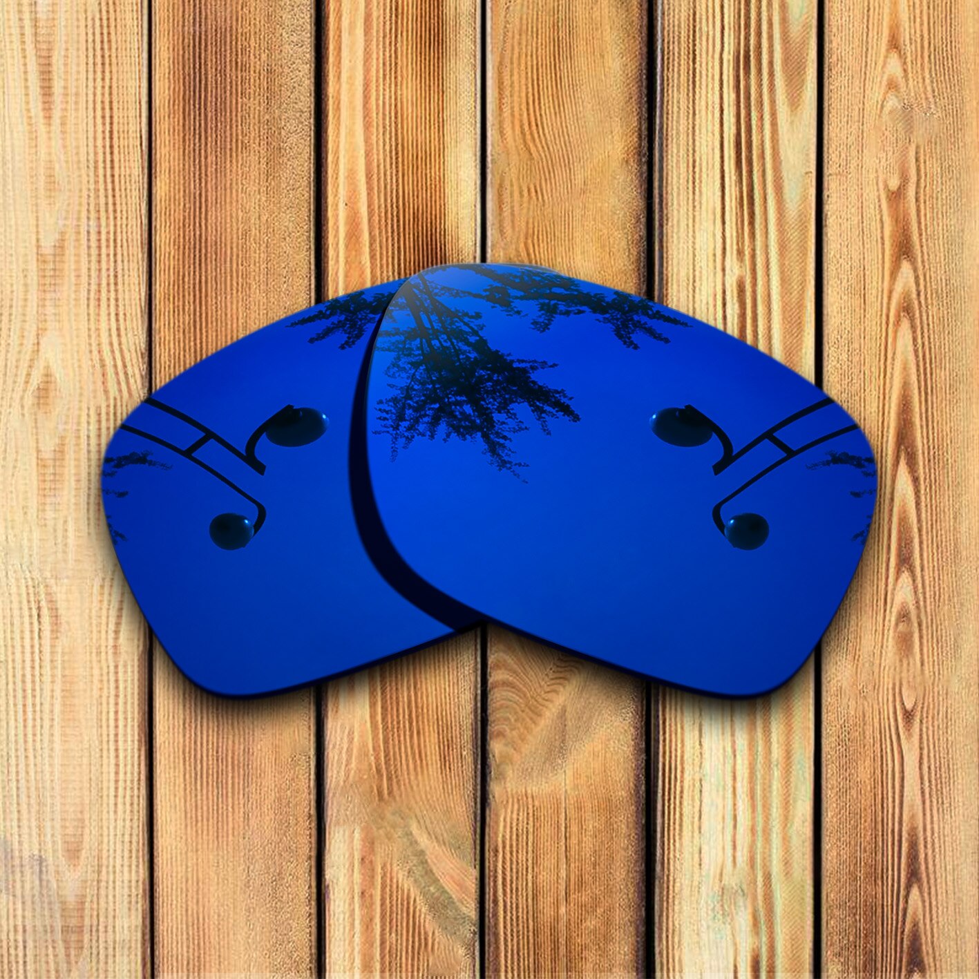 100% Precies Gesneden Gepolariseerde Vervanging Lenzen Voor Arnette Witch Doctor Sunglass-Vele Kleuren: Deep Blue Mirrored