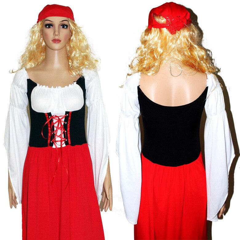 Kvinners tysk oktoberfest kostyme tradisjonell bayersk øl festival øl hushjelp fancy dress m-xl