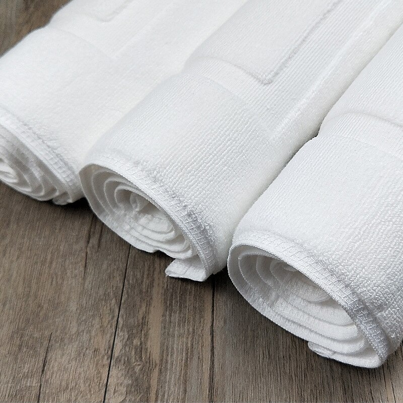 Hotell vita golv handduk mattor av badrum 100%  bomull vit dörr matta golv handduk mattor mattor handduk matta 50*80cm