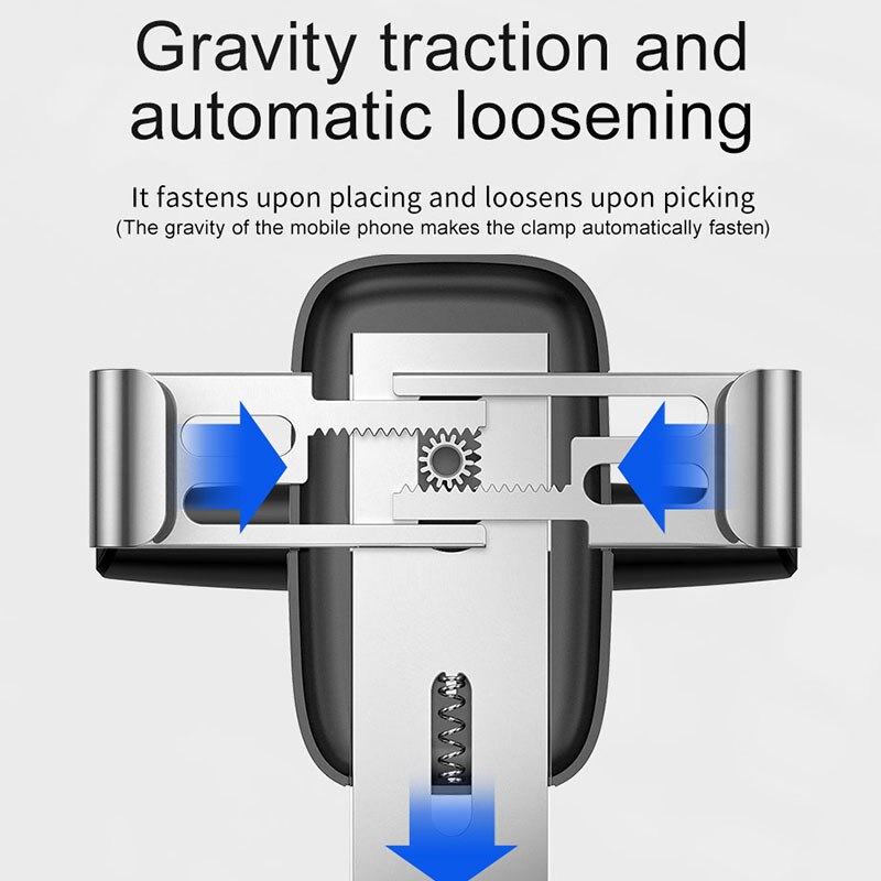 Baseus Gravity Auto Telefoon Houder Ondersteuning Smartphone Auto Bracket Cd Slot Mount Mobiele Telefoon Houder Voor Auto Opladen Stand