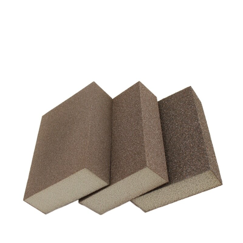 1Pcs Sponge Sand Block Polishing Wood Furniture Jade Wenwan Metal Derusting Polishing Sandpaper Sanding Block Metal Rust Removal