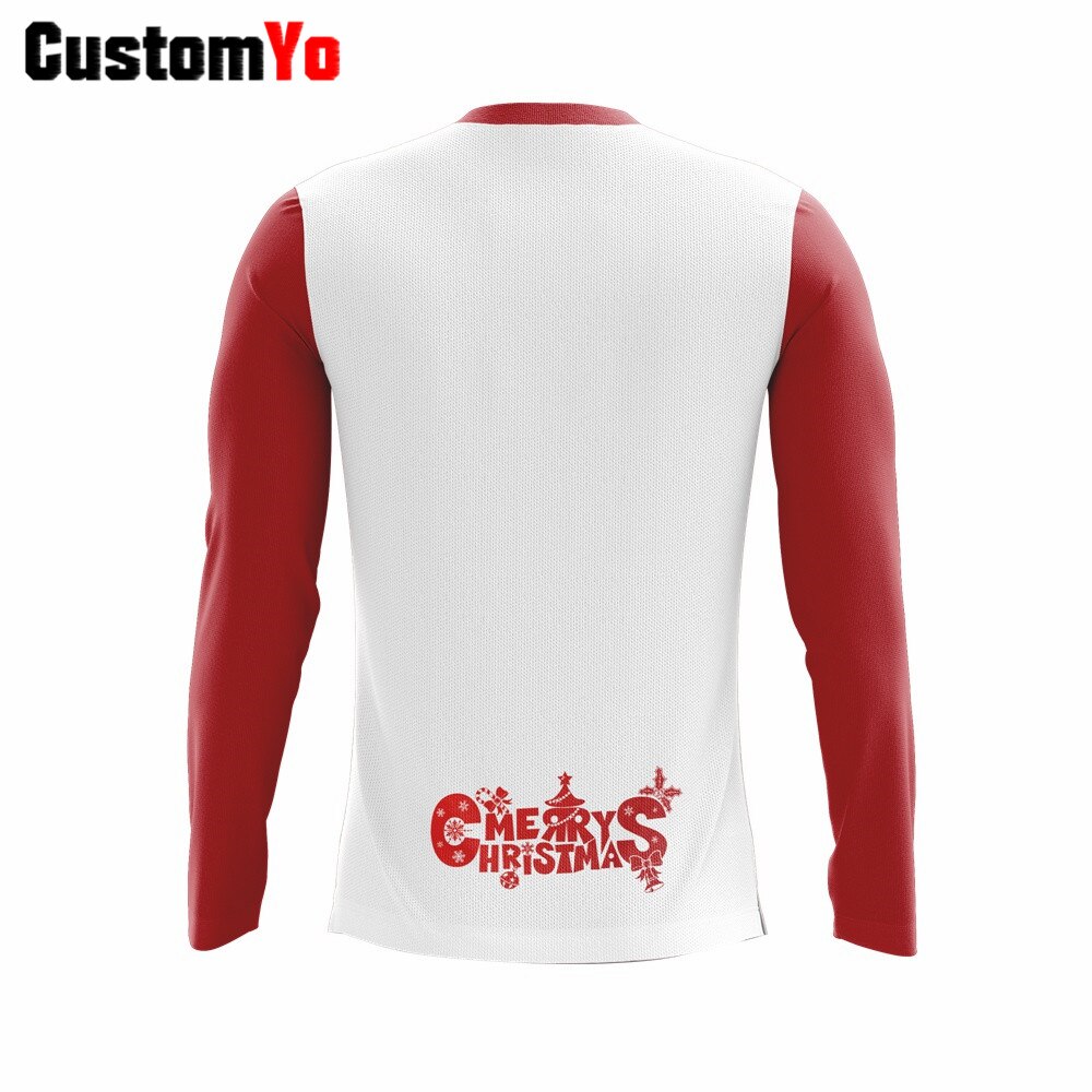 Men Boy Santa Christmas T-Shirt Unisex Red And White T Shirt custom printed T shirt