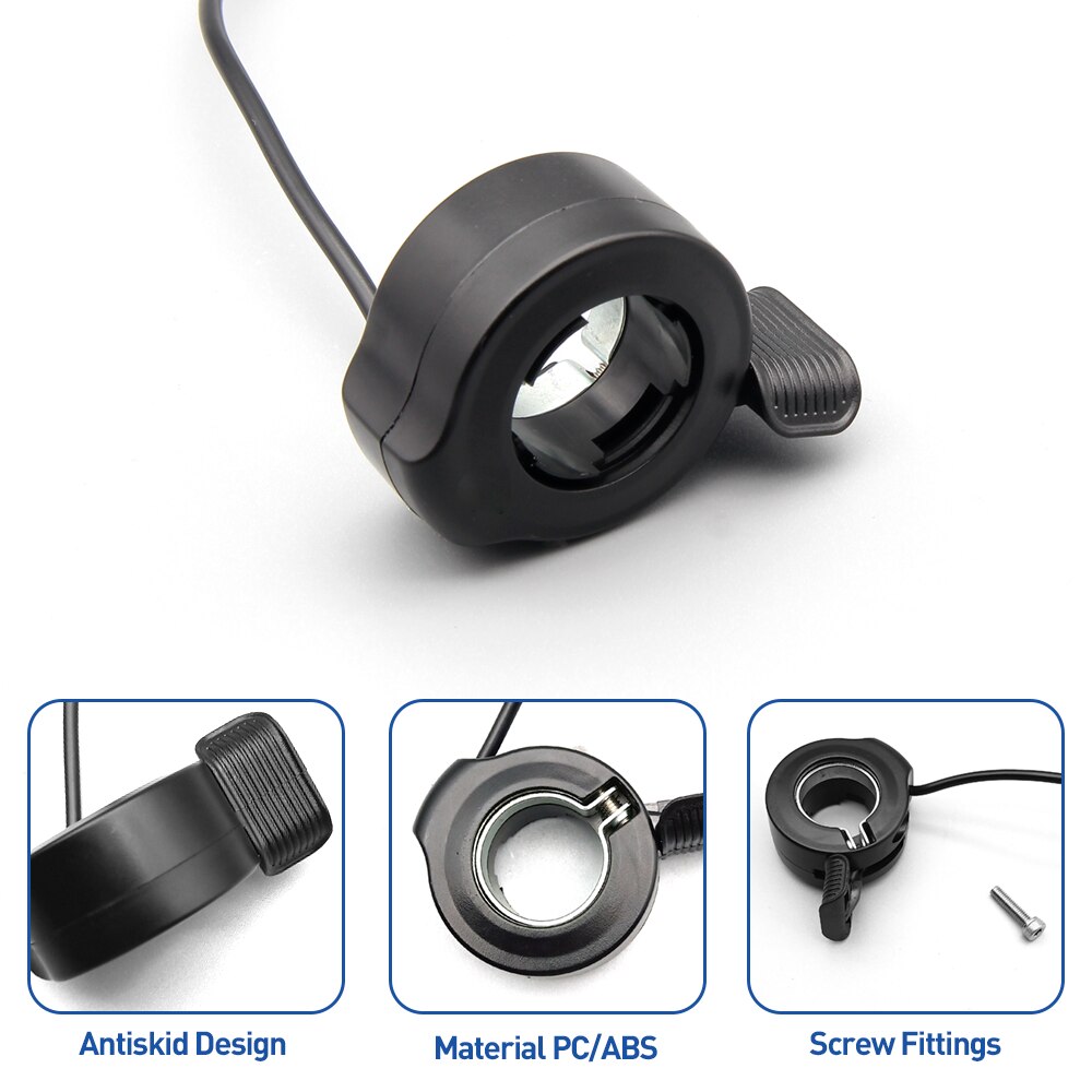 Throttle Electric Scooter Bike 12V-72V Thumb Throttle Accelerator for Ebike Bicycle Conversion Kit
