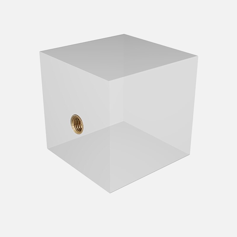 Photography Prism with 1/4'' Crystal Ball Optical Glass Magic Photo Ball Glow Effect Decorative Photography Studio Accessories: Square Type