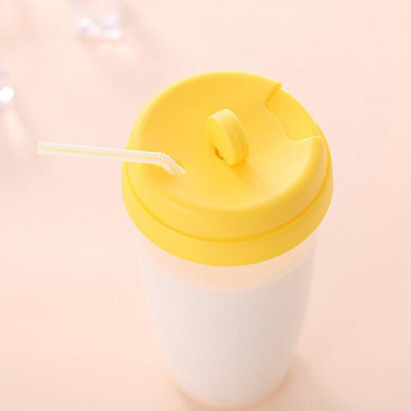 Manual Stirring Cup Soybean Milk Cup Cyclone Stirring Cup Coffee Cup Plastic Drinking Bottle Sports Shaker Bottle