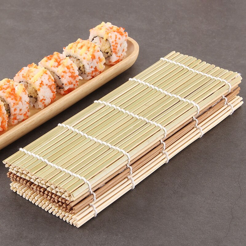 Bamboo Sushi Rolling Mat Sushi Maker Kit Japanese Sushi Tools Bento DIY Tool Kitchen Gadgets Nori Seaweed Rice Roll Maker
