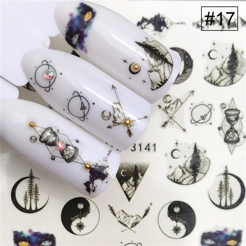 Nail Water Decals Dieren Bloem Gemengde Patroon Kleurrijke Nail Transfer Decals Stickers Nail Art Diy Decoratie