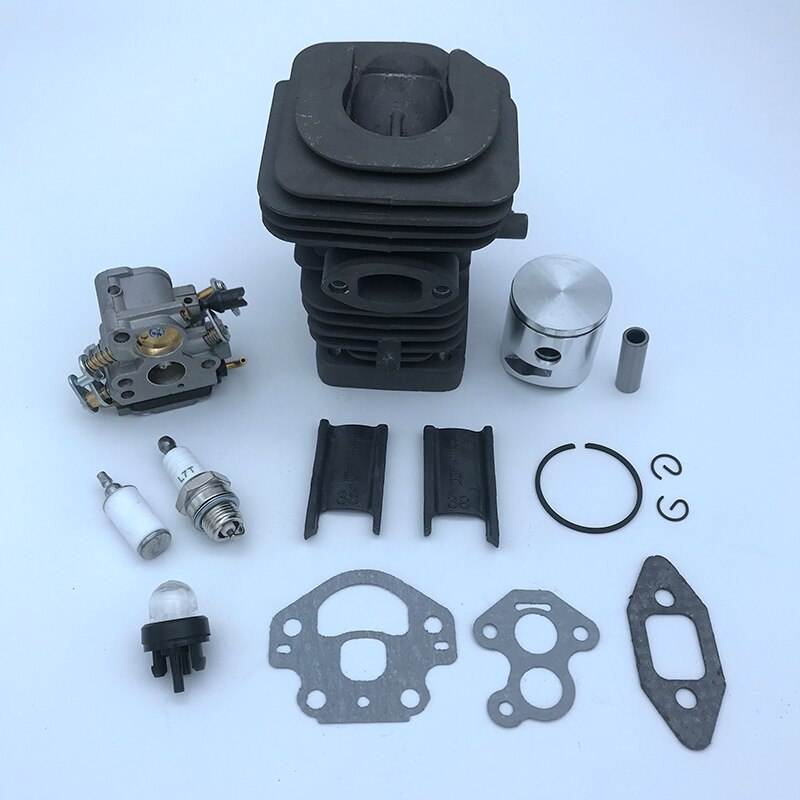 Top 39mm cylinder stempel karburator pakning motor kit til husqvarna 236 240 235 motorsav motor udskiftningsdele 545050417