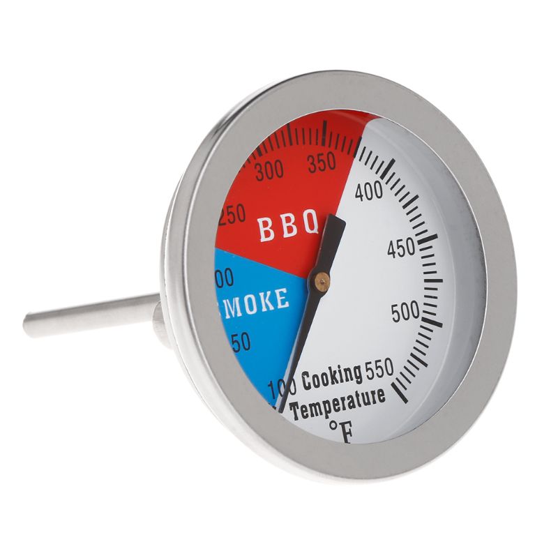 2 " 550f bbq termometer måler grille grille trøyker kull varme indikator
