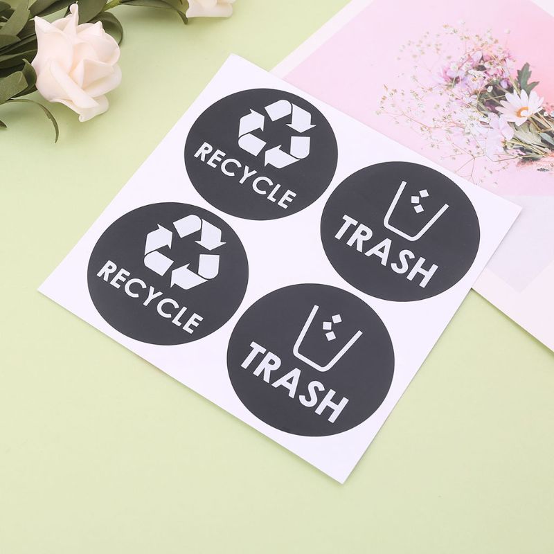 Recycle Sticker Trash Bin Label For Indoor & Outdoor | Ubuy