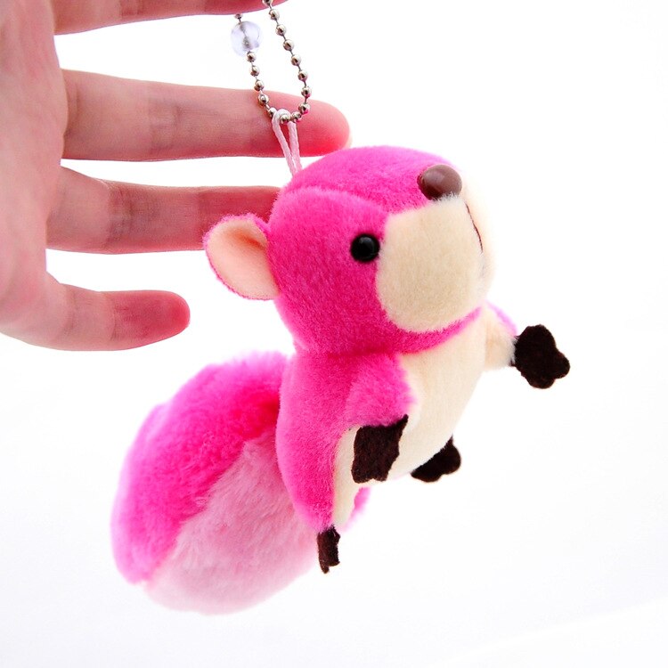 Small squirrel plush toy pendant oversized tail printable advertising QR code: 03