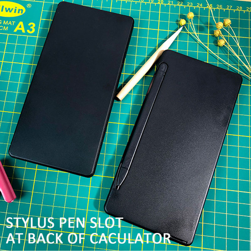 Foldable Calculator With Graphics Tablet Drawing Pad Smart LCD Portable Button Battery with Stylus Pen Pencil