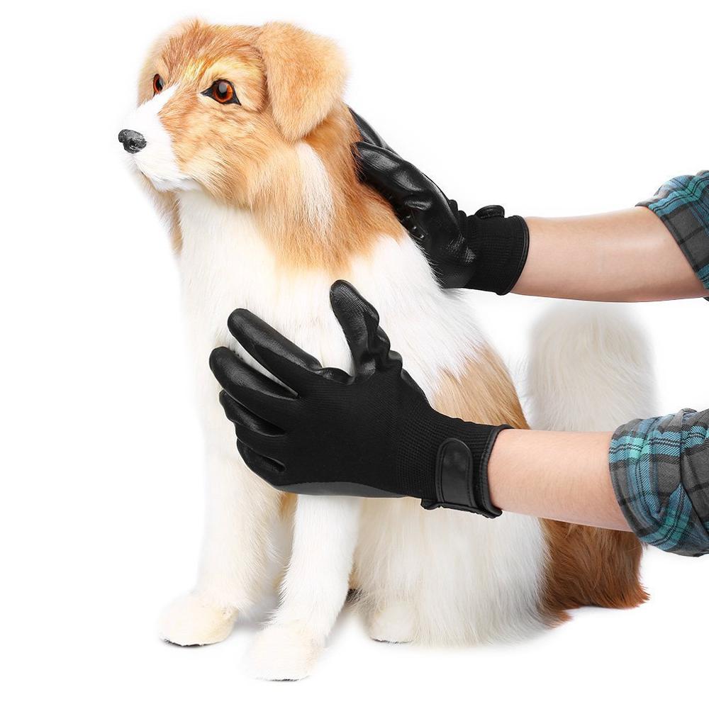 Gant pour animaux de compagnie chat Gog toilettage plus épais cheveux dégraissage brosse gants chiens peigne pour chats bain propre Massage brosse épilante