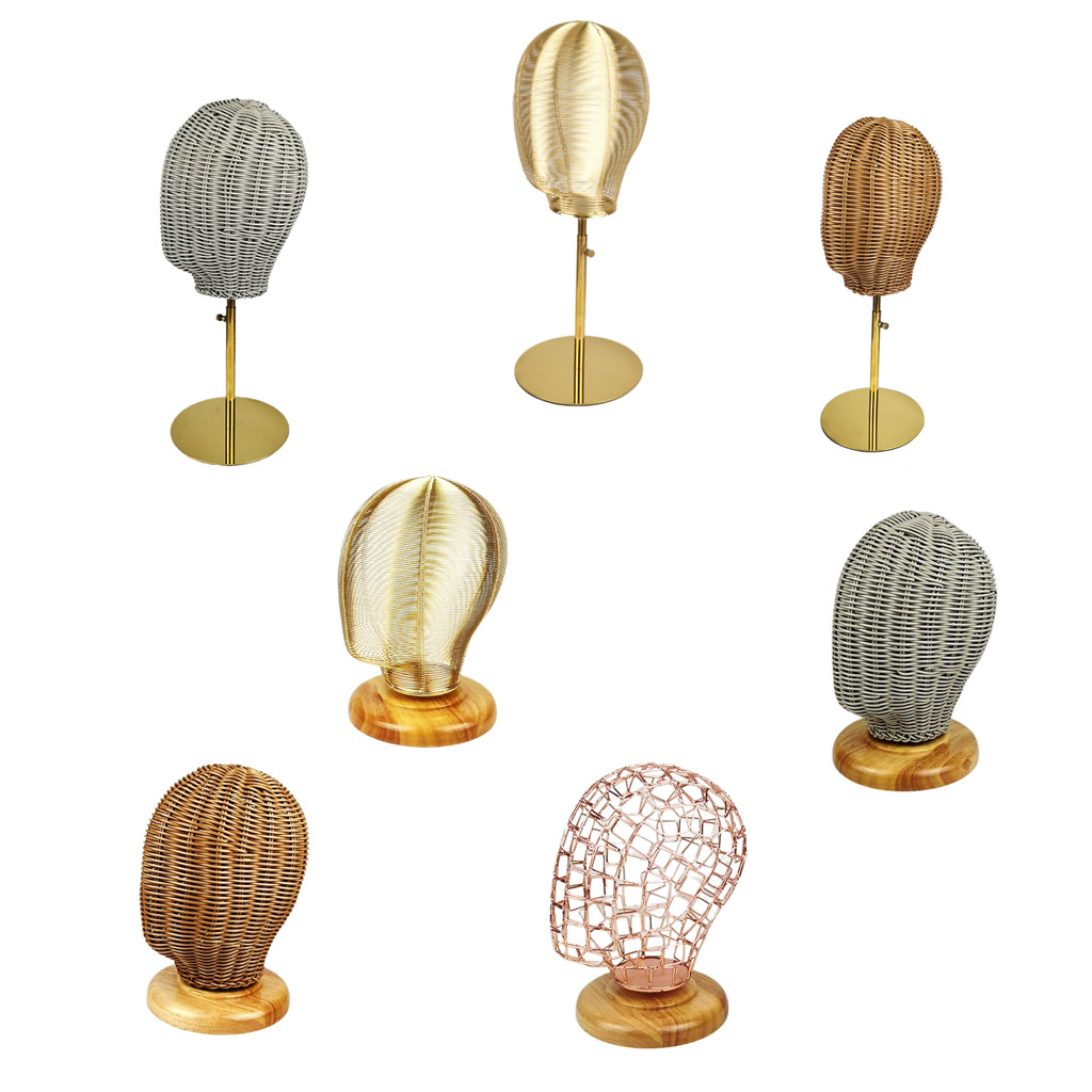 Wig Hat Stand Iron Art Shop Display Mannequin Head Hat Jewelry Display Head Model Glasses Display Rack Stand
