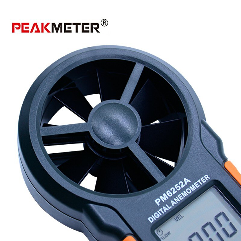 PEAKMETER PM6252A Digital Anemometer Handheld LCD Electronic Wind Speed Air Volume Measuring Meter With Backlight