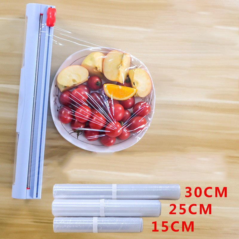 Plastic Wrap Dispenser Punch-free Dispenser Cutter Foil Cling Film Wrap Dispenser Wall Mounted Sharp Cutter Kitchen Tool