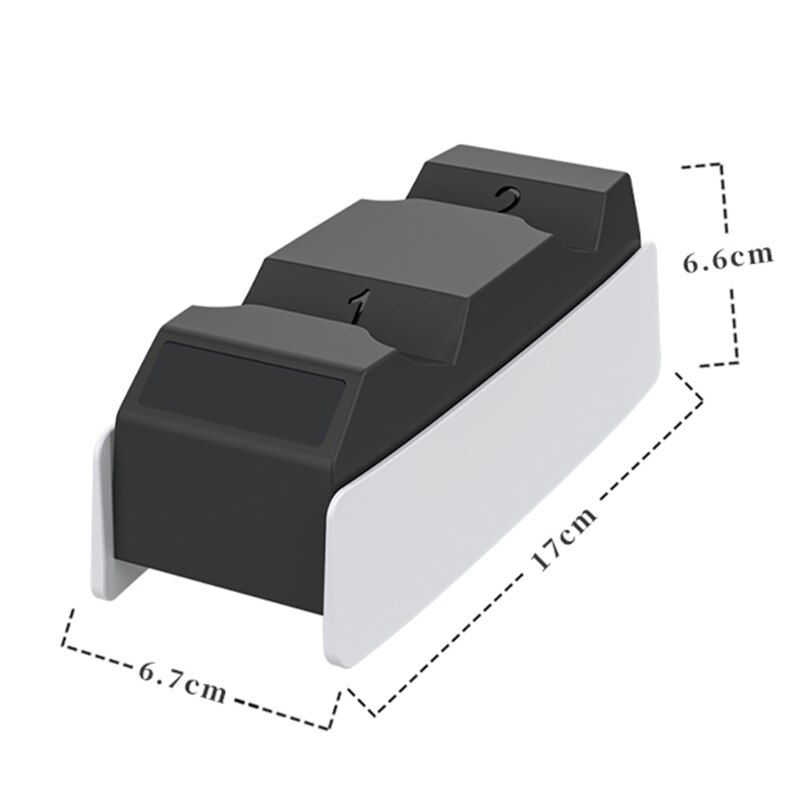 Dual Gevoel Opladen Dock Handvat Charger Station Stand Usb-oplaadkabel Charger Cradle Voor PS5 Gaming Controllers