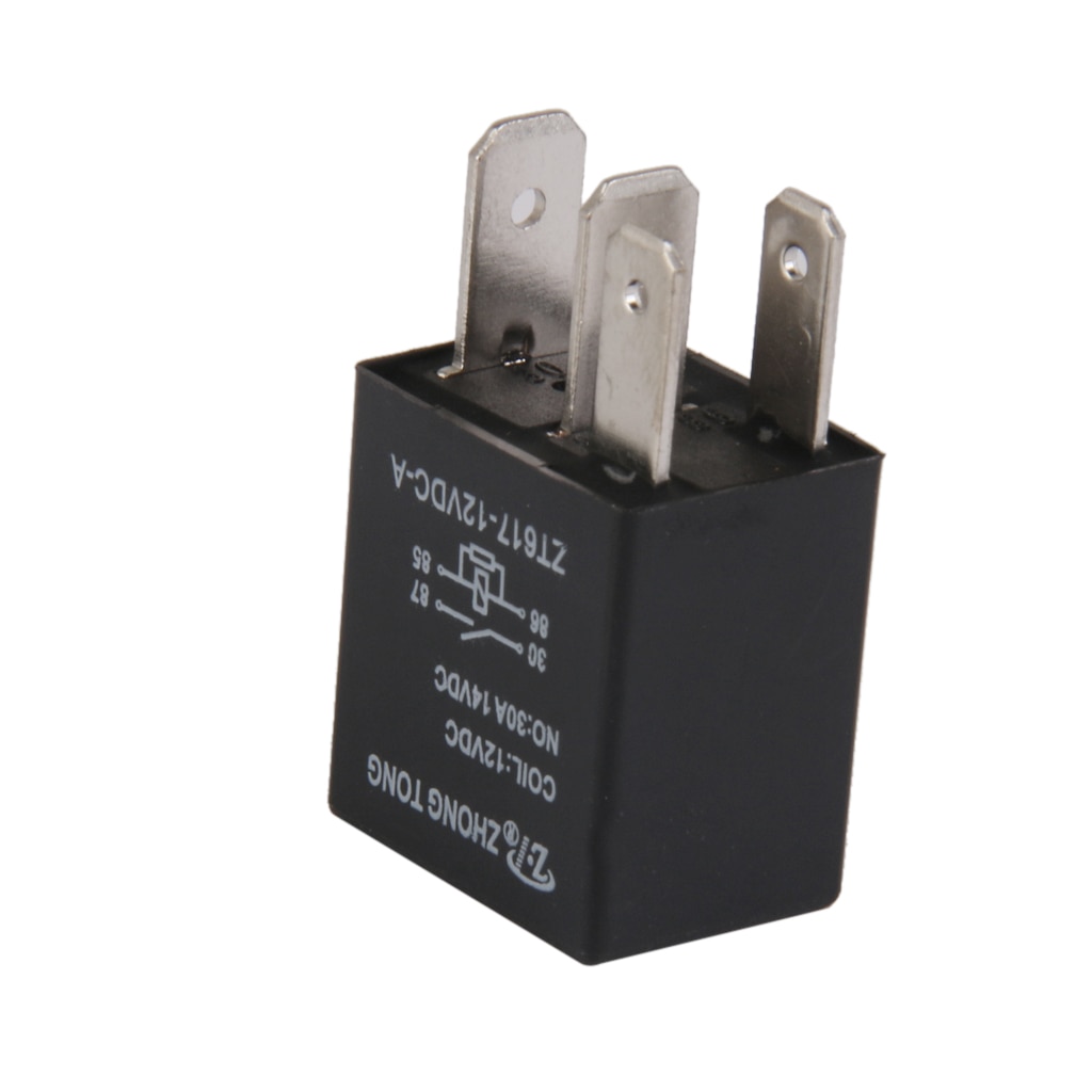 Relés de relé SPST para coche y camión, y de , DC 12V, 30A, 30 AMP, 4 pines, 4 P, , 100%