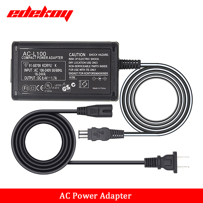 AC-L100C For Sony Camera AC-L10A L10B L15 Power Adapter NX100 AX2000 MC2500 HXR-NX3 CCD-TRV228 TRV615 PC104 MVC-FD200 HDR-FX7E