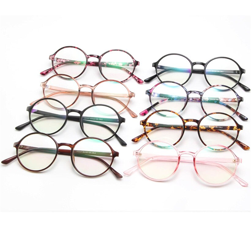 Monturas para gafas redondas Unisex, monturas para gafas redondas, redondas y transparentes,