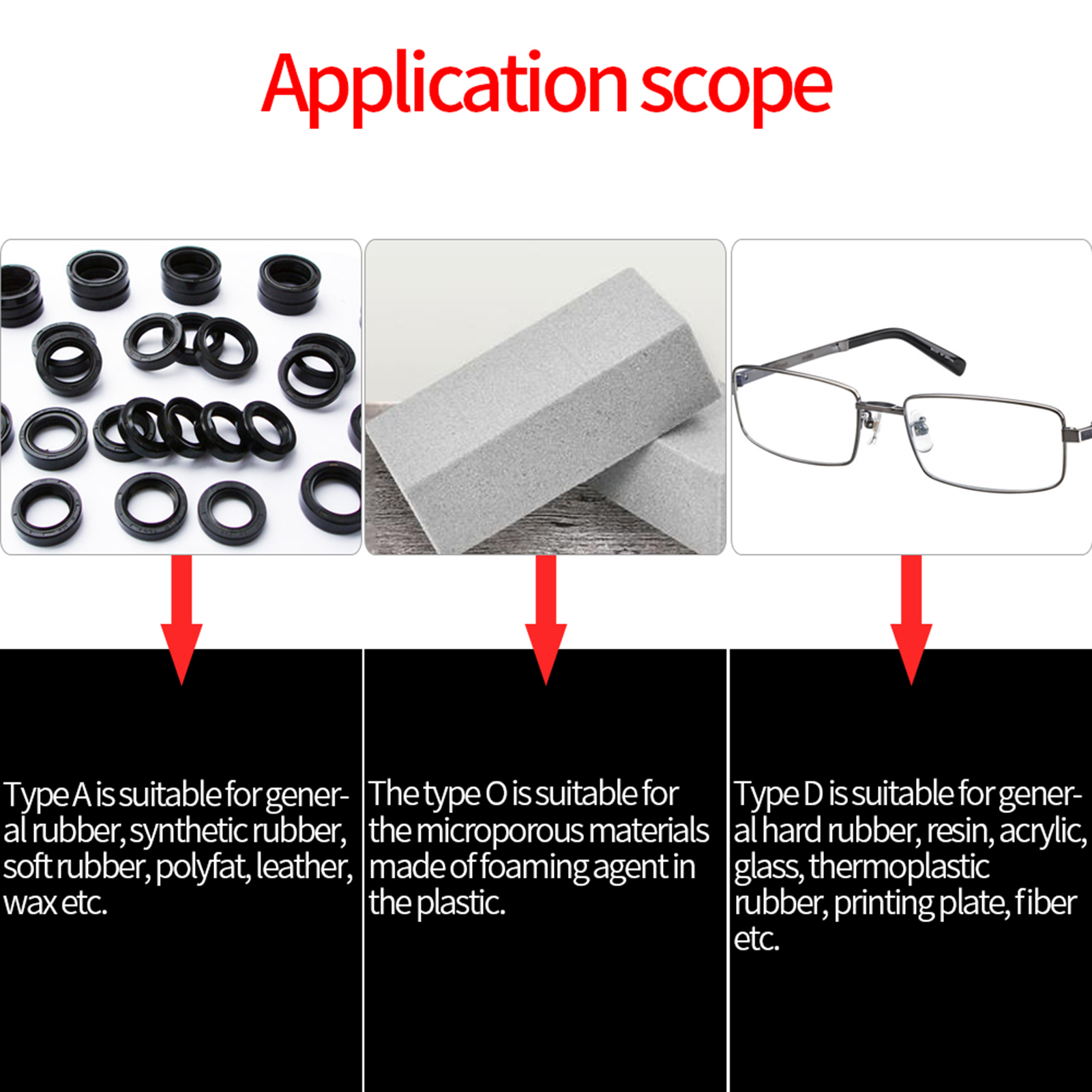 Durometer Meter Tire Durometer Shore Type A/O/D Rubber Tire Durometer Hardness Tester Meter 0‑100 Degrees Shore Tire Durometer