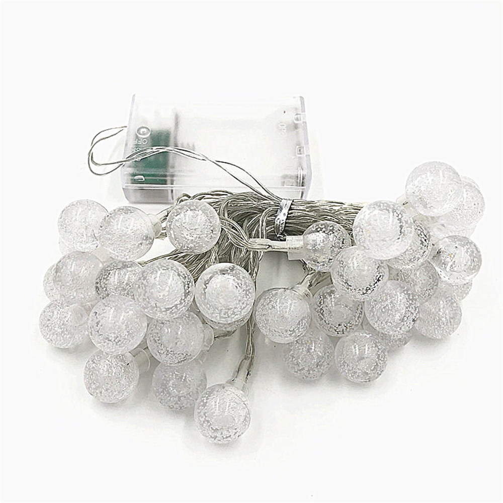 Guirnalda de luces LED de 3/6/10M para decoración, guirnalda de luces blancas cálidas para , Navidad, boda, funciona con pilas AA