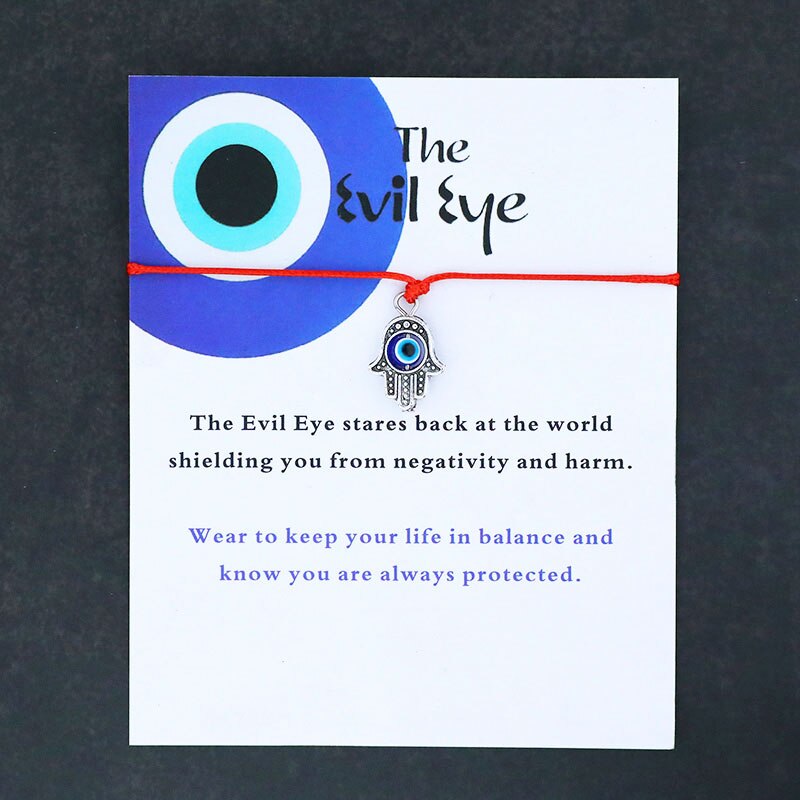 Hamsa Hand Evil Eye Red String Bracelet Good Luck Blue Evil Eye Hand Braided Bracelet Evil Eye Jewelry Friendship Bracelet