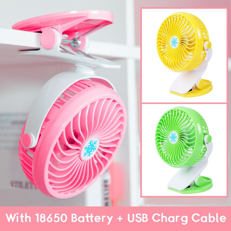 Summer Portable usb Mini Fan Small Flexible Handy Usb Charging Fan Noiseless Rotate 360 Degree Desktop Clip Electric Sleep Fans