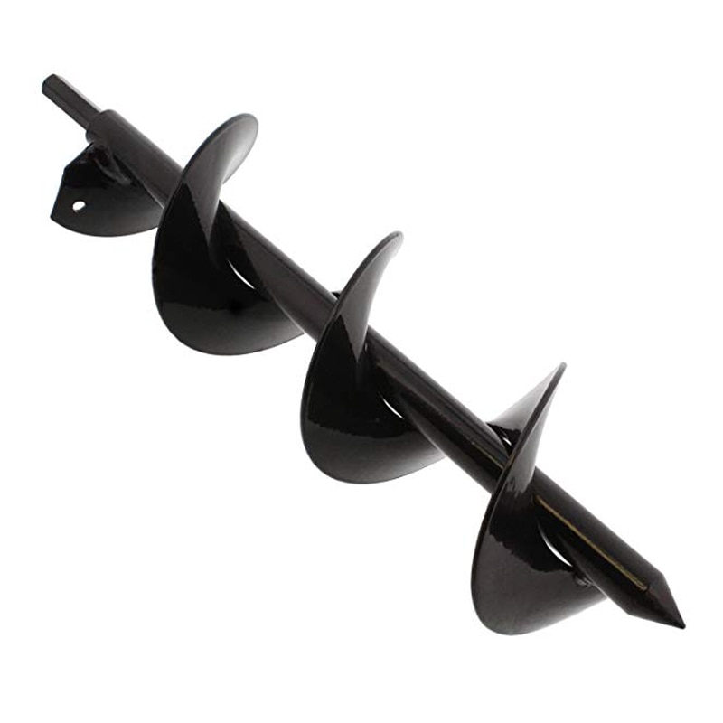 Garden Spiral Drill Bit Set Non-Slip Hex Drive HEX Shaft Drill Post Soil Cultivator Planting Hole Digger Tool