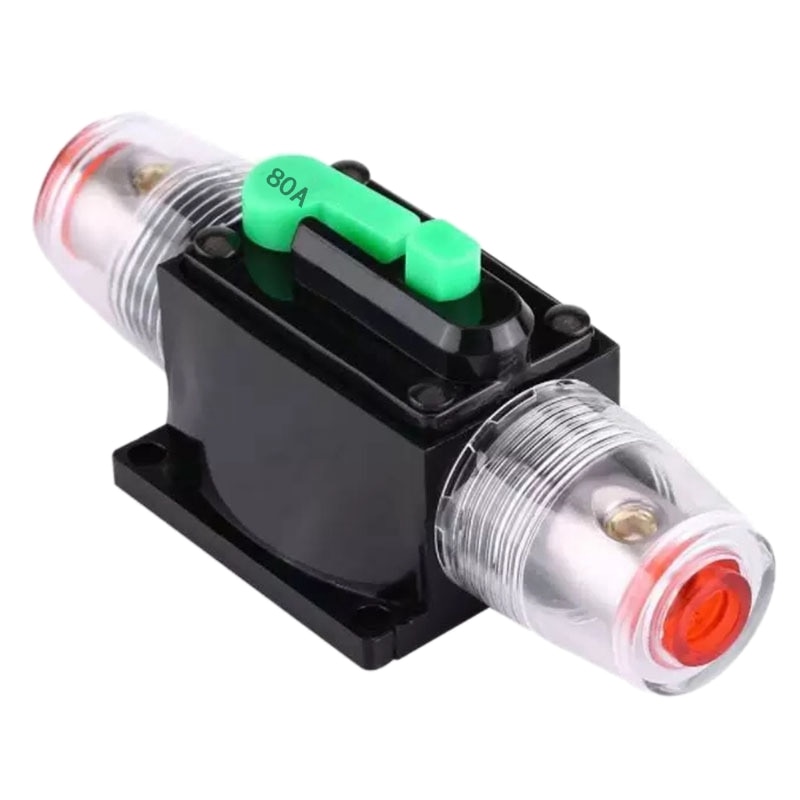Assicurazione Audio per Auto 2V-24V DC 80A, per Auto Car Marine Boat Stereo Switch Audio Inverter protezione del sistema verde