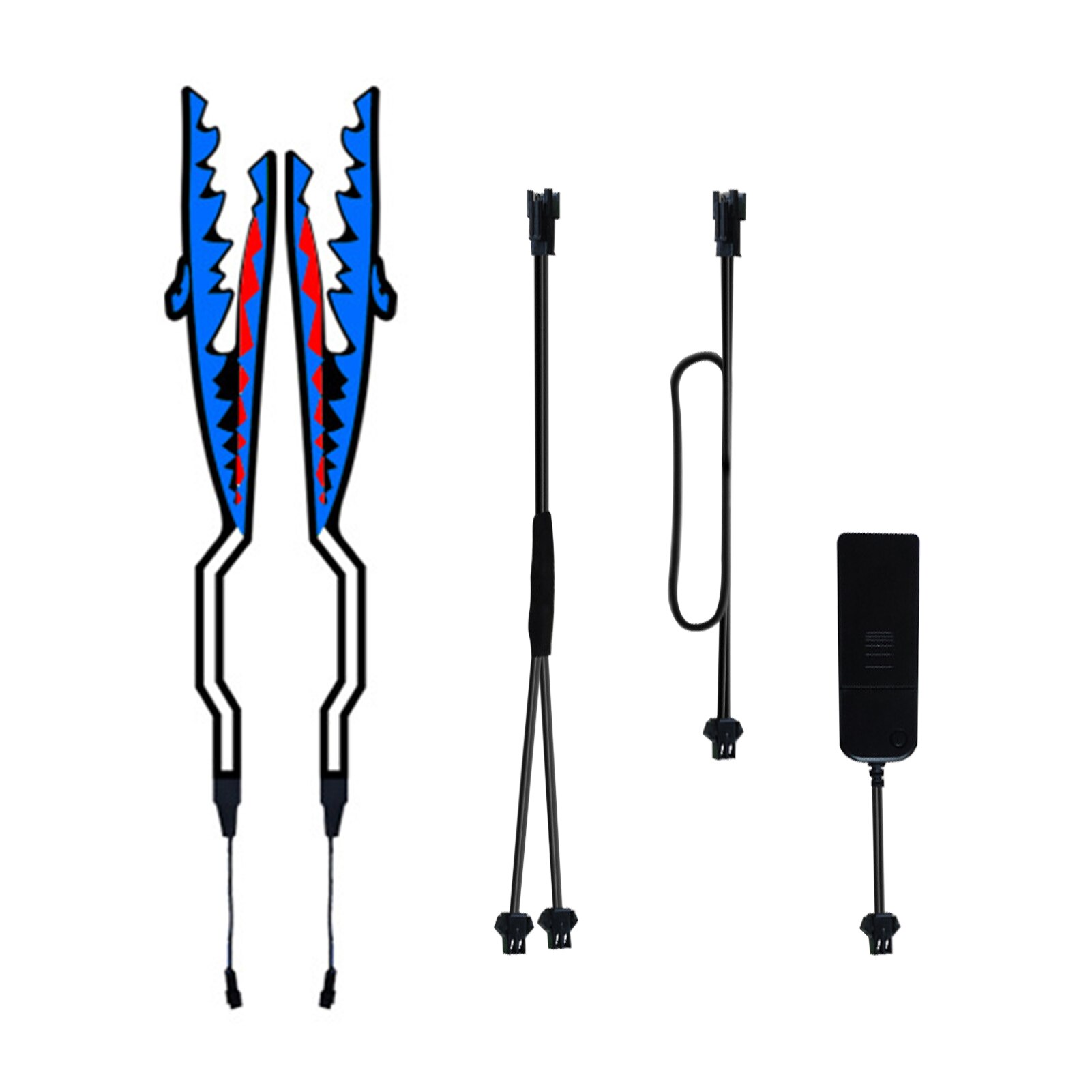 Led Easy Clean PVC Waterproof Light Strip Sticker Kit Night Riding Warning Motorcycle Helmet Flexible Bar Accessories Signal