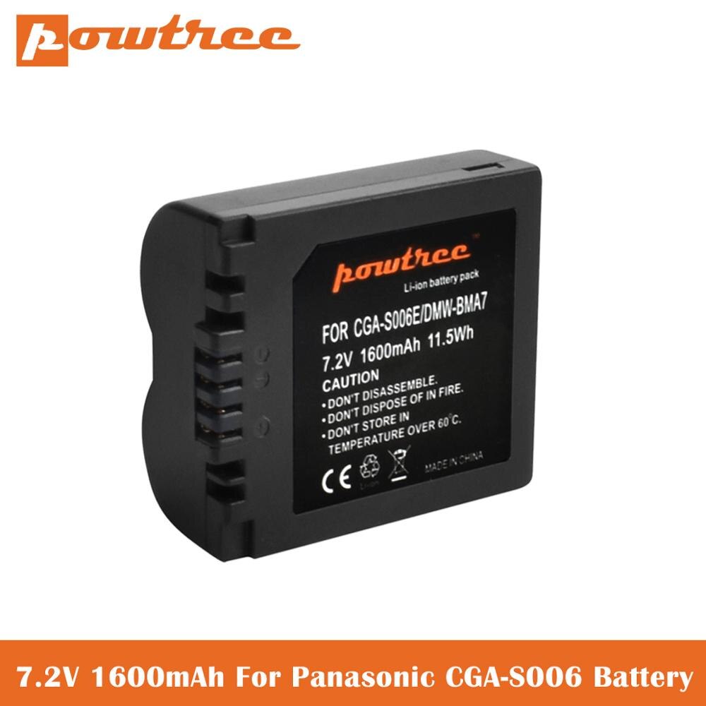 CGA-S006 DMW-BMA7 CGA S006 DMW BMA7 batería Li-Ion + cargador de batería LCD para Panasonic DMC FZ7 FZ8 FZ18 FZ28 FZ30 FZ35 FZ38 L50: 1 Picec Battery