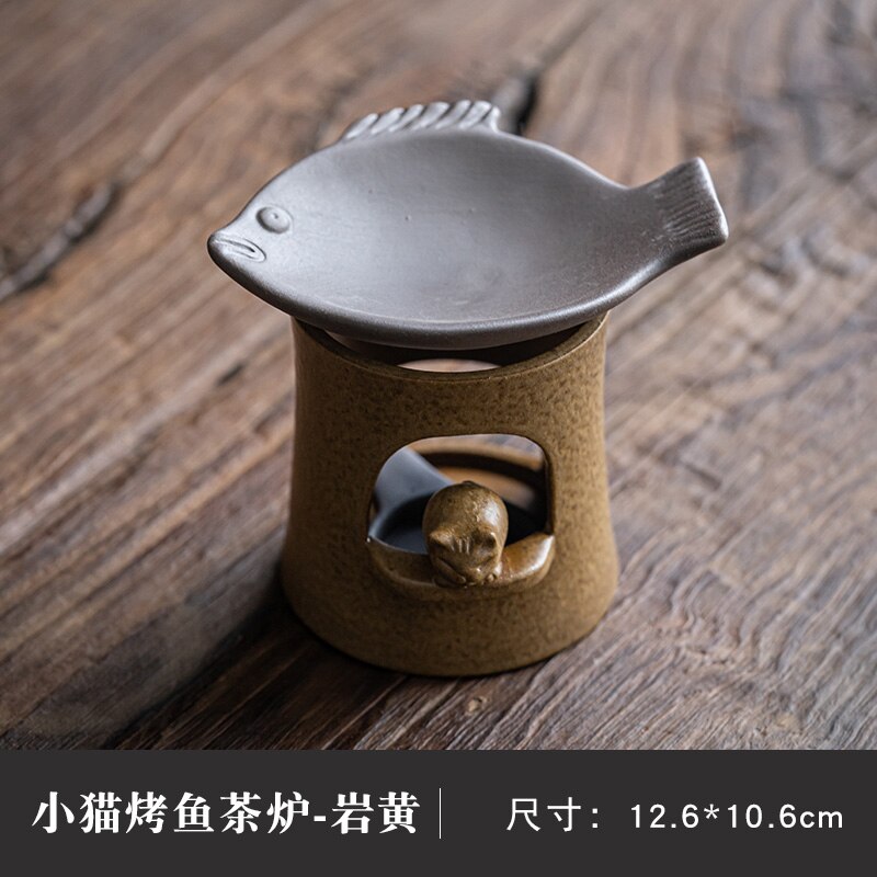 Poêle à thé en céramique, Mini encens de thé cuit au four, encens de séchage, encensoir saveur de thé, cuisson d&#39;huile essentielle, bougie accessoires de thé: 01
