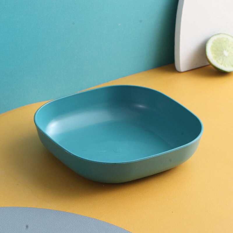 Gbsc 5 Stks/set Voor Keuken Plastic Voedsel Saus Schotel Kleine Azijn Smaak Board Snack Platen Creatieve Ronde Huishouden Fruitschaal: B Green