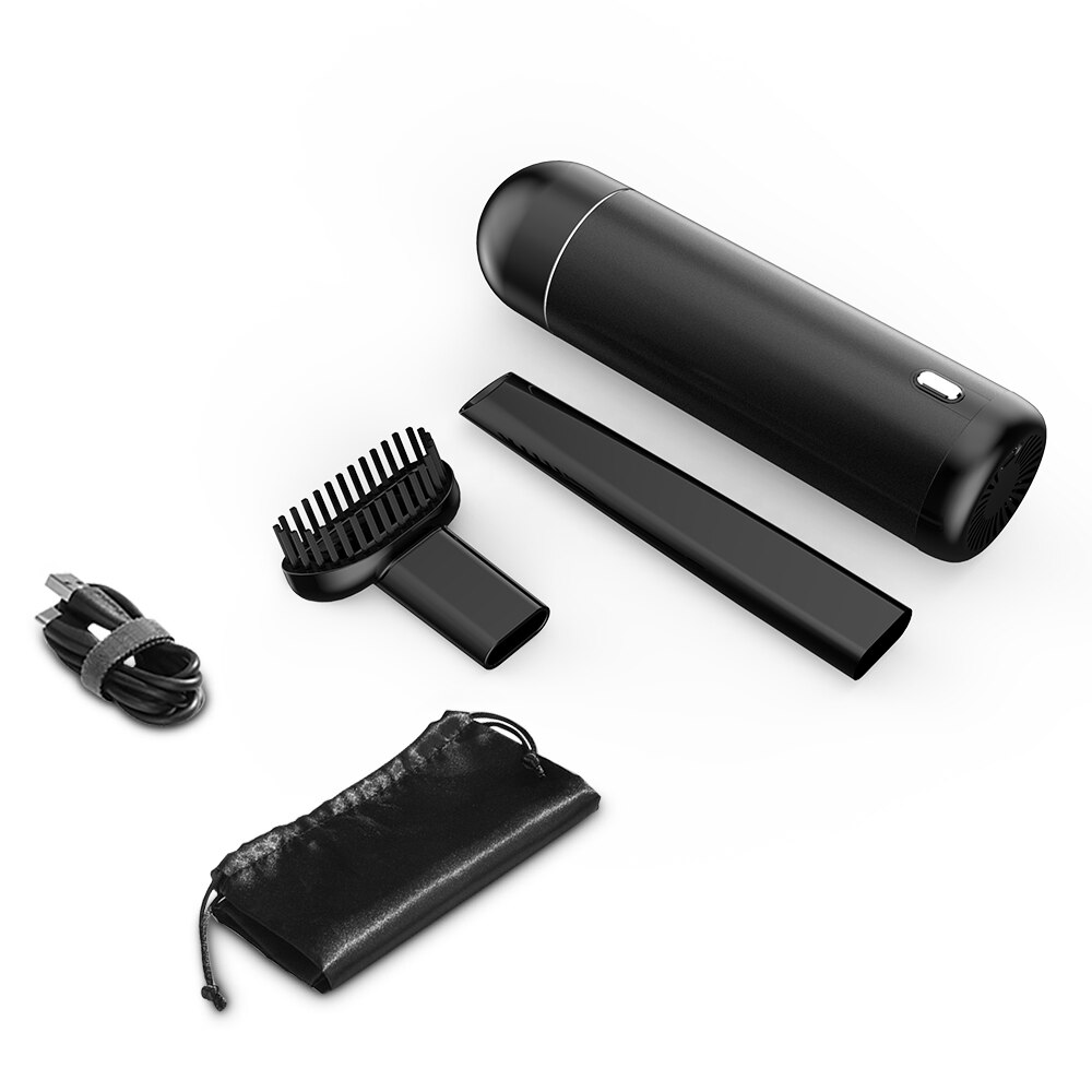 5000Pa Auto Staubsauger Super saug geräuscharm Drahtlose Tragbare Handheld Mini Staubsauger für Auto Innen Reinigung: Schwarz-5000Pa