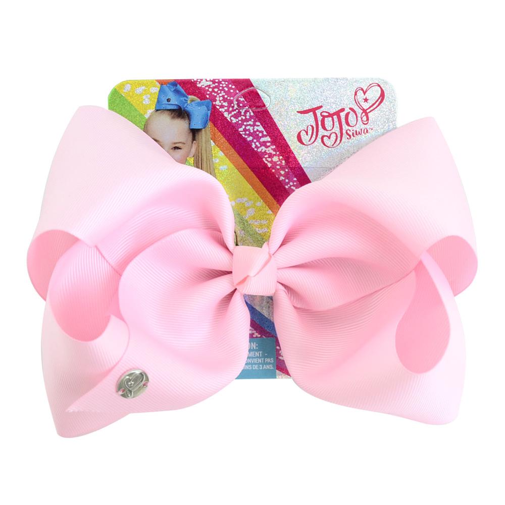 8 tommer store jojo-sløyfer jojo siwa-båndsløyfer med klips for barn jenter boutique solide hårspenner hårtilbehør