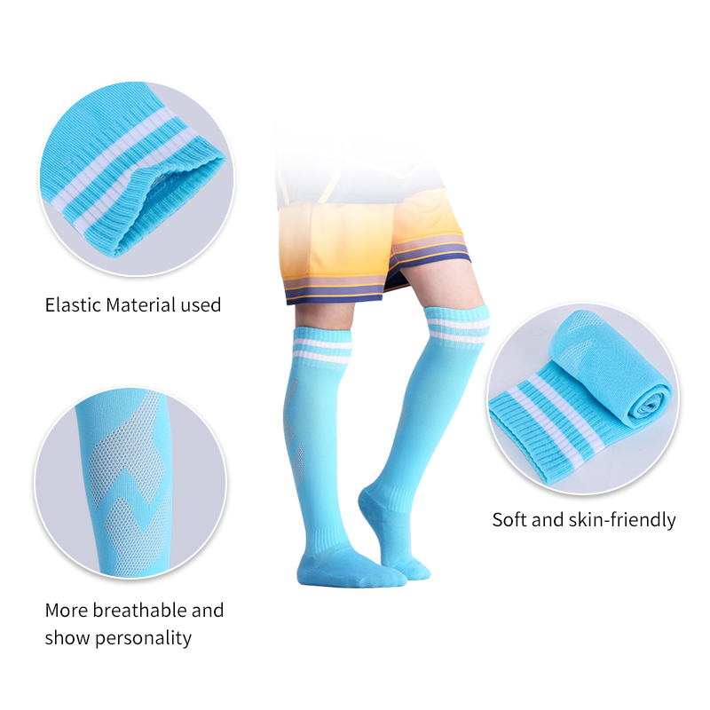 JIANFEI Professionelle Kinder Sport Fußball Socken Anti Slip Fußball Laufen Lange Strumpf Über Knie Gummi Socken