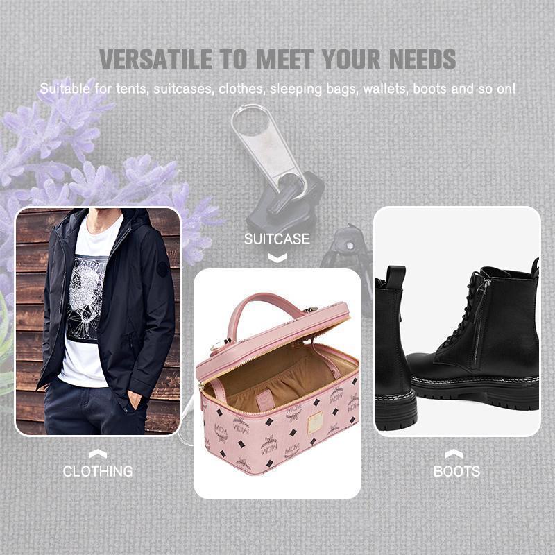 6Pcs/Set Universal Instant Fix Zipper Repair Kit Replacement Zip Slider Teeth Zippers For Sewing Clothes DIY Tools zipper