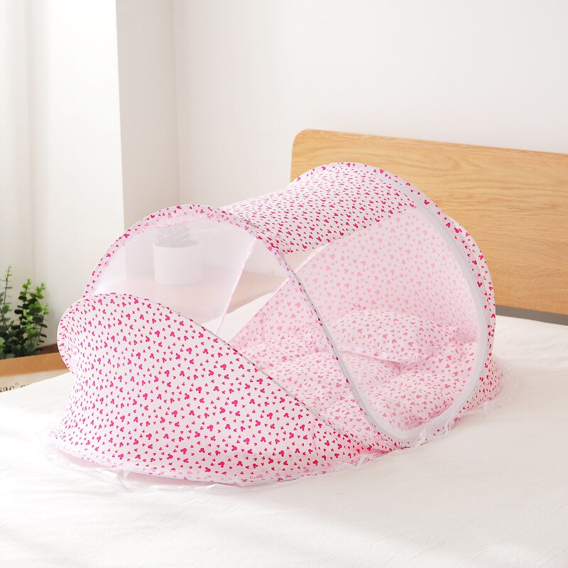 Juego de cama plegable con mosquitera para bebé, cuna portátil para recién nacido, almohada, cuna para Babynest: 07