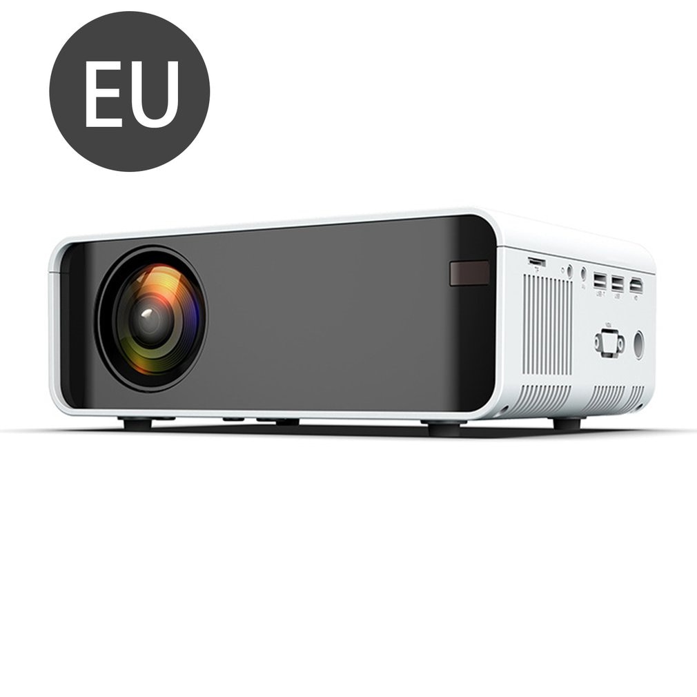 Wit Draagbare Projector High Definition 1080P Mobiele Telefoon Wifi Draadloze Hetzelfde Scherm Projector Video Home Theater Projector