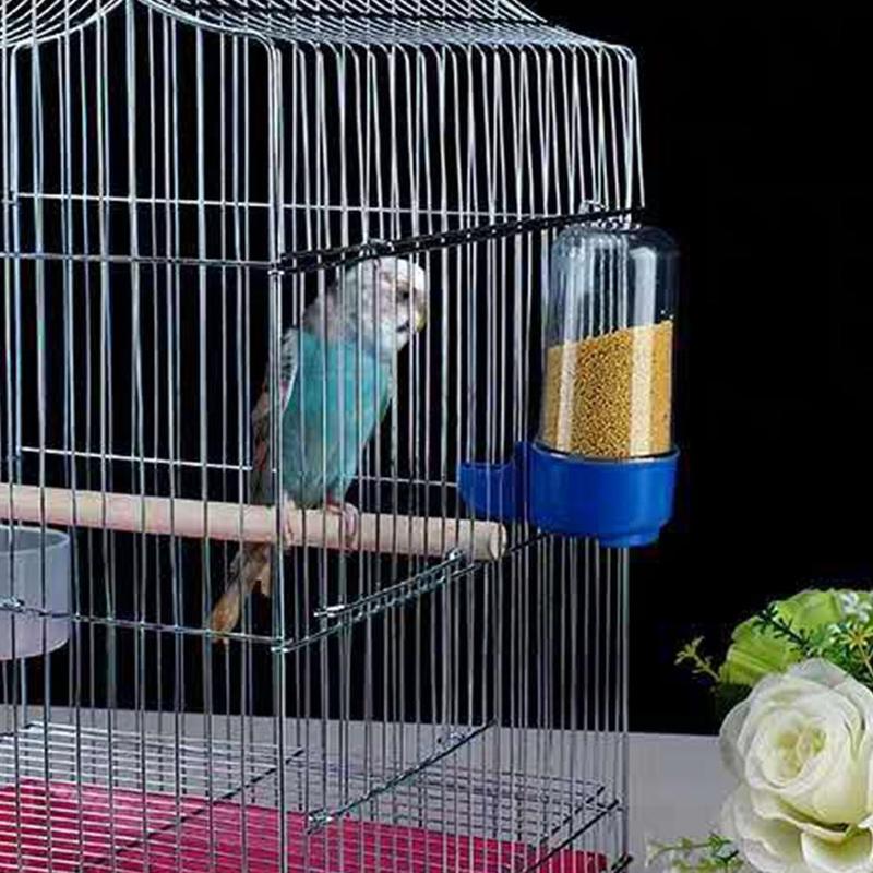 Dual Use Automatic Drinker Bird Food Container Bird Feeder Pigeons Drinking Water Feeding Parrot Pet Supplies Random Color