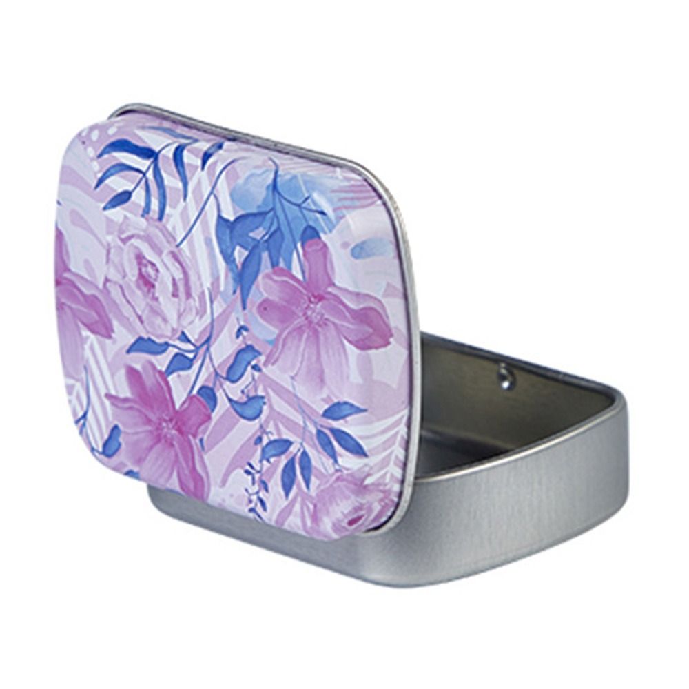 Draagbare Mini Blikken Doos Metaal Met Deksel Ijzer Kan Meerdere Stijlen Opslagcontainer Kit Thuis: Mintgroen