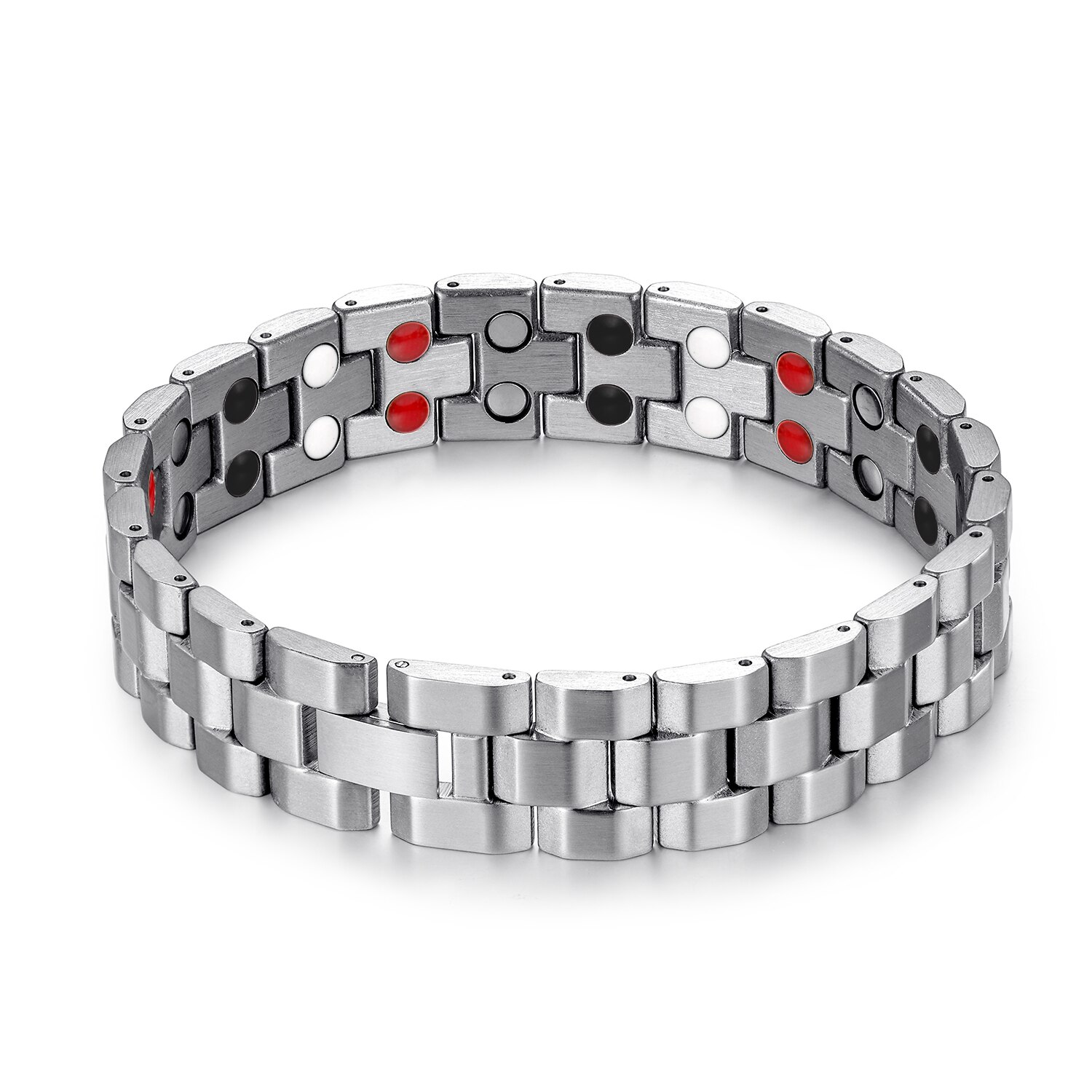 Rainso Roestvrij Staal Magnetische Charm Armbanden Voor Man Bio Energie Therapie Liefde Armband Trendy Gezondheid Sieraden