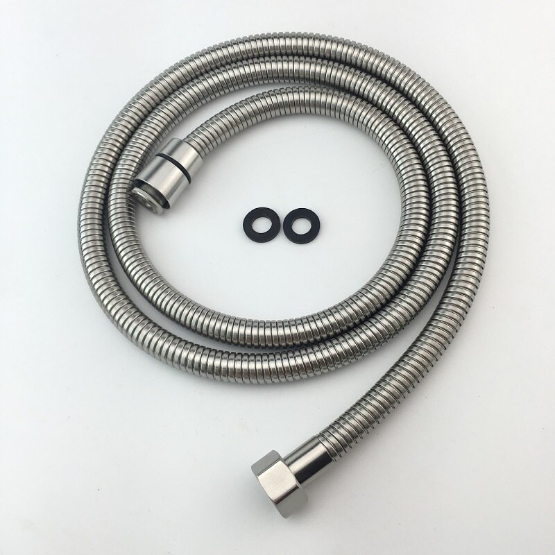 1.5/2m shower pipe Flexible Long Bathroom Shower Water Hose 304 Stainless Steel Shower Hose water pipe silver/gold