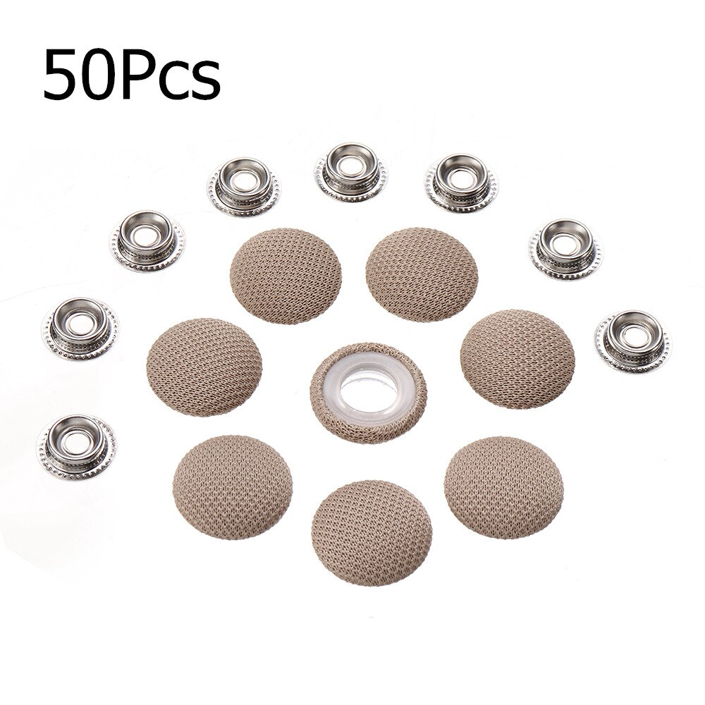 100/50 stk bil innvendig takduk feste skrukork tak reparasjon nylon stoff spenne stoff øvre festemidler reparasjon skur klips: 50 stk rutenett beige