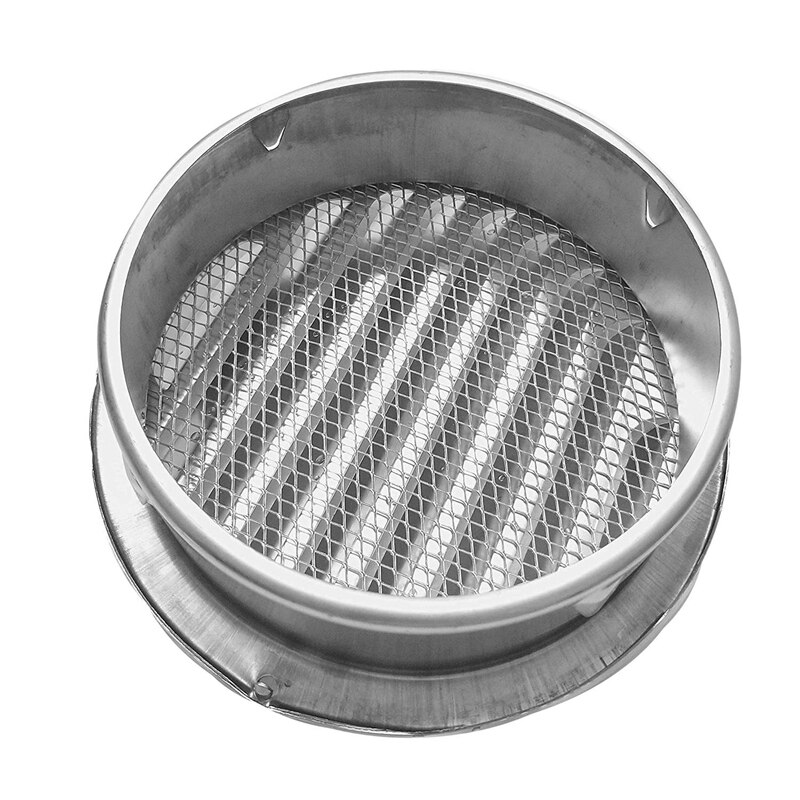 Hthl -6 tums jalusigallerkåpa ventilationshuv väggventiler med inbyggt fly sn mesh  - 304 ventilationsuttag i rostfritt stål