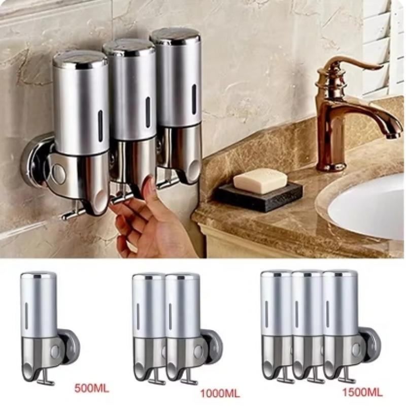 Badkamer Zeepdispenser Enkele/dubbele/drievoudige Wall Mount Zeep Shampoo Gel Douche Vloeistofcontainer voor Badkamer Accessoires