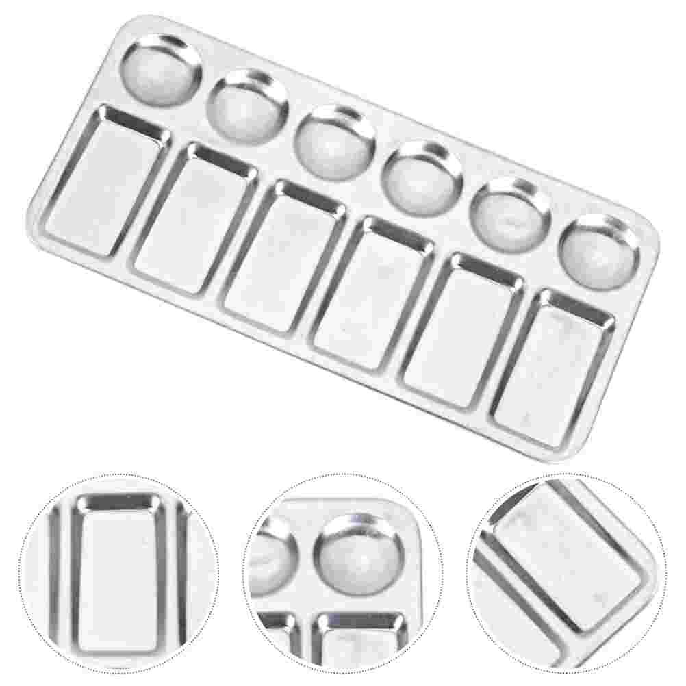 2 Stuks Aluminium Verf Platen Trays Pigment Mixing Trays Aluminium Paletten: Default Title