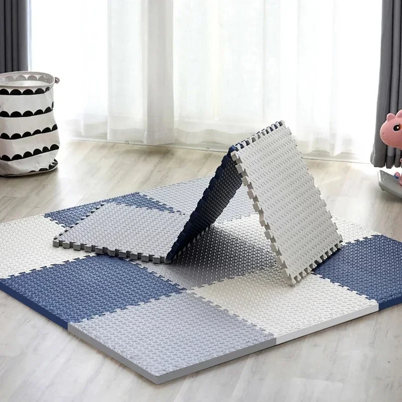 4Pcs Verdikking Mat Voor Kids Kinderen Schuim Vloer Kinderen Stiksels Kruipen Klimmen Thuis Slaapkamer Woonkamer Tatami Spelen mat