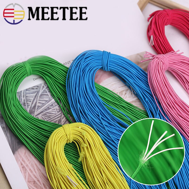 80 mx 1mm miljøvennlig ledning sy elastiske bånd tau armbånd perler strenger gummibånd for hår sløyfe plagg gjør-det-selv håndverk  ky585